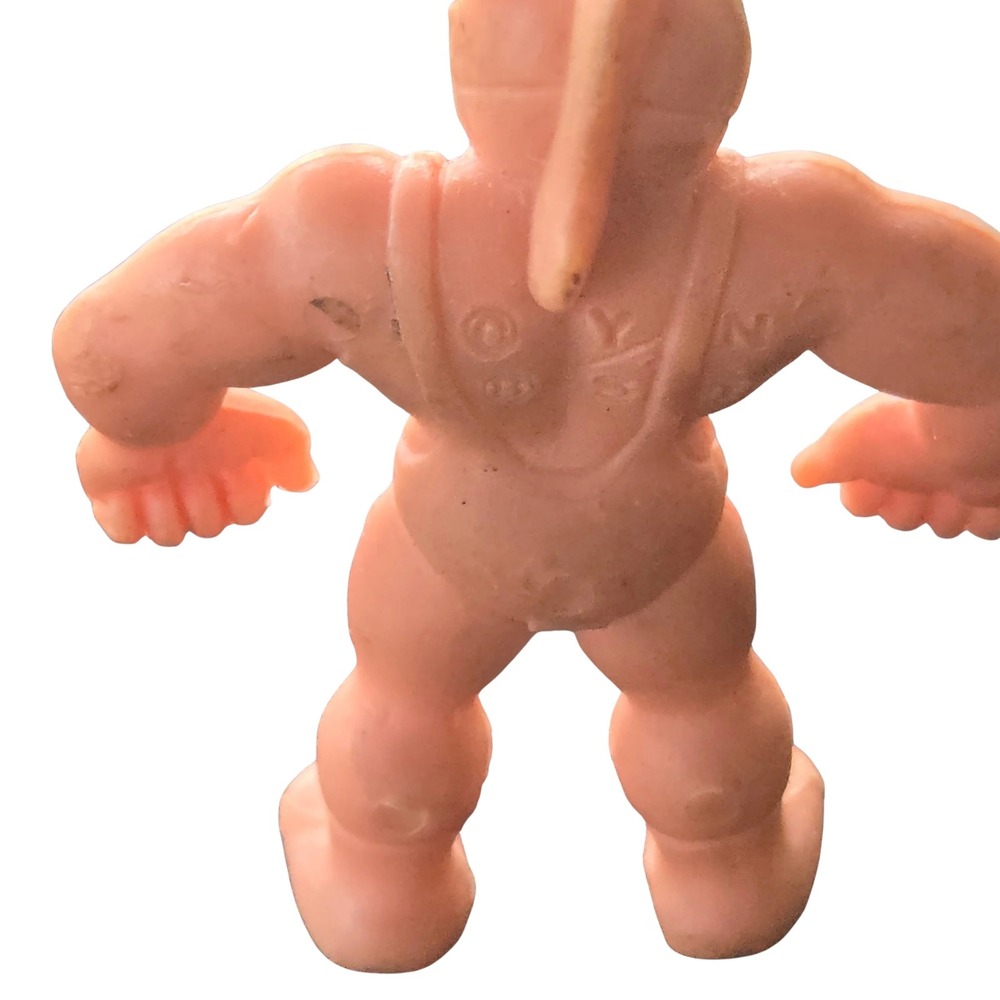 Mattel M.U.S.C.L.E. Men Kinnikuman Kinkeshi #110 Pink Rubber Figure 1980 83" - Picture 3 of 8
